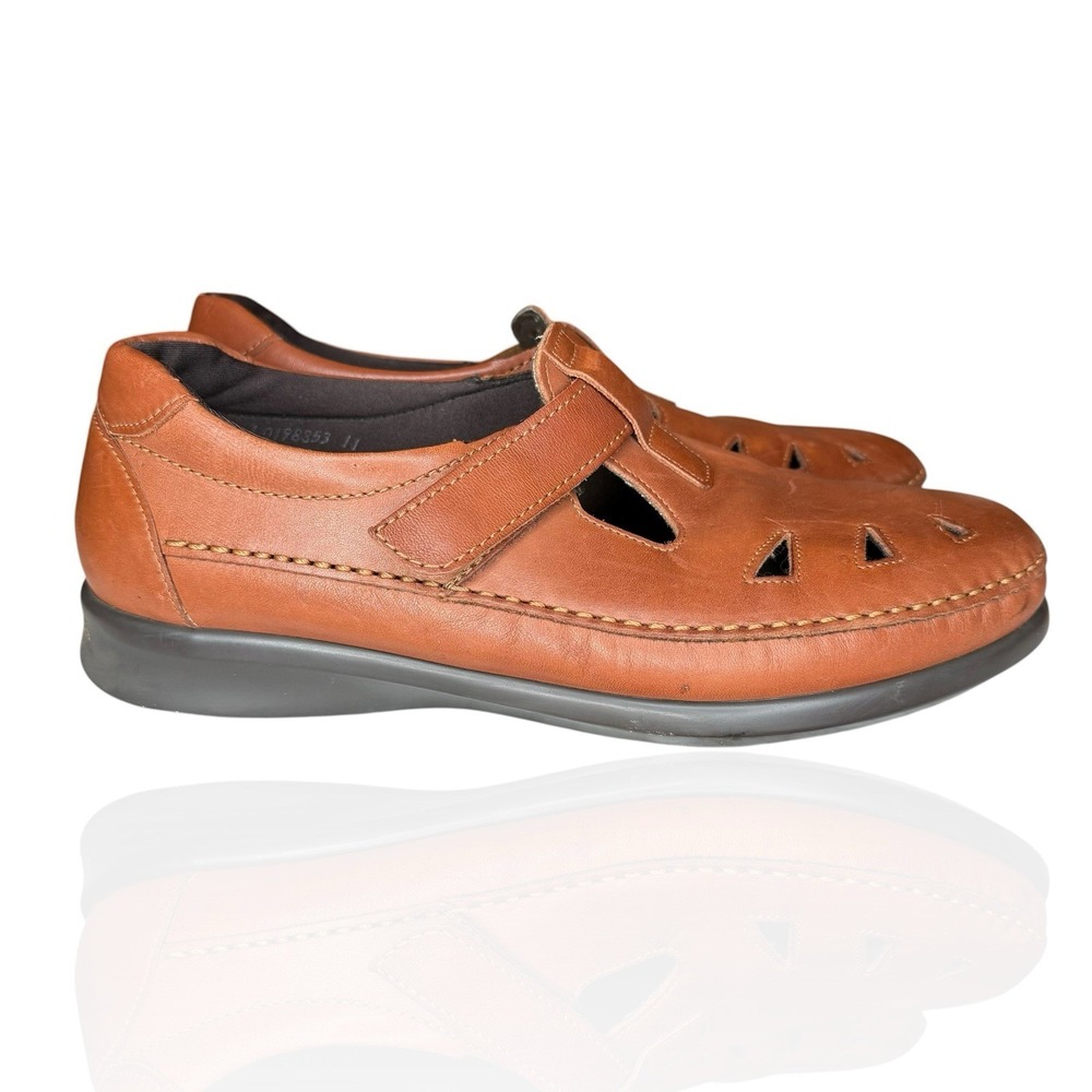 SAS Tripad Roamer Comfort Loafers 10 WW Extra Wide Leather Orthopedic‎ Shoes - Picture 5 of 11